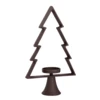 Gyertyatartó fenyőfa 34cm barna@