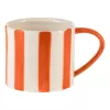 Csésze O9x8cm feh/nar csíkos @ JINJITI