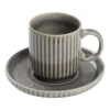 Csésze tányérral szürke Morombe@