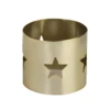 Szalvétagyűrű csillaggal arany @