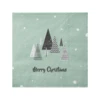 Szalvéta Merry Christmas fák 20db@