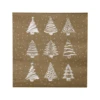 Szalvéta fenyőfákkal arany 20db @