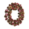 Koszorú O37cm bogyós/tobozos @