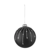 Karácsonyfagömb O10cm fekete @