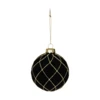 Karácsonyfagömb O8cm fek/arany @