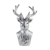 Szarvas 15x10,5x23,5cm ezüstsz.@