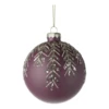 KarácsonyfagömbO8cm mályva/csill@