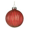 Karácsonyfagömb O6cm piros/csill@