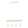 TOWNSHEND Függ.E27 4x60W feh./tölgy 33164 helyett
