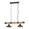 OLDBURY függeszték E27 2x60W fekete/barna@ 49684 helyett