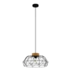 PADSTOW függeszték E27 60W fekete/fa 43364 helyett