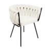 Étkezőszék fehér/fekete Manambolosy@