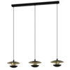 NUVANO LED függ GU10 3x4,5W fek/ar