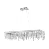 ANTELAO LED függeszték 39W 115x32cm króm/kristály