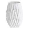 Kerámia váza 3D 25cm fehér Hongmao@ HONGMAO