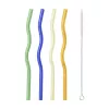 Szívószál 20cm színes 4 db @ KALLEESA