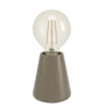 ASBY Asztali E27 40W sötétbarna fa