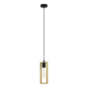 LITTLETON Függ. E27 40W fekete/fa