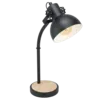 LUBENHAM Asztali E27 28W fekete/fa