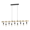 TOWNSHEND függ. E27 9x60W fek/fa