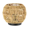 SHELDON Asztali E27 40W fekete/nat.