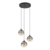 ARISCANI 1 Függ. E27 3x60W fk/réz/