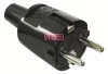 FÖLDELT PVC DUGÓ, FEKETE 16 A; 250 V; IP20