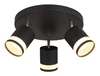 LUCERO fekete matt spot 3xGX53 LED