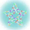 Xmas LED-es ablakdísz csillag színes