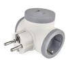 Adaptor 2x,1xUSB-A+1xUSB-C SCHUKO