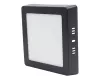MIDEA LED panel négyzet fekete 12W 3000/4000/6000K 720lm falon kívüli, anyaga: alumínium
