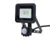LED fényvető/reflektor mozgásérzékelővel 10W  4000K 900lm fekete, lapos kivitel