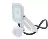 LED fényvető/reflektor mozgásérzékelővel 10W 4000K 900lm fehér, lapos kivitel