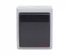 FALA 101j egypólusú kapcsoló jelzőfénnyel IP44 szürke/grafit