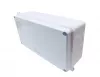 Kötődoboz 200x100x70mm falon kívüli, sima oldalú, IP65, csavaros fedél
