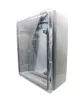 Műanyag szekrény átlátszó ajtós 500x400x175 + szerelőlap IP65