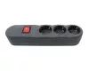 Elosztó 3-as kapcsolóval szürke