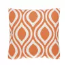 Párna 45x45x11cm narancs/fehér@ Chevery
