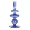 Gyertyatartó O9x19,5cm kék Molume@