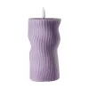 LED gyertya O7x15cm lila Otobe@