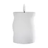 LED gyertya O7x10cm fehér Otobe@