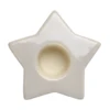 Gyertyatartó csillag 8,2cm bézs@