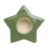 Gyertyatartó csillag 5,7cm zöld@