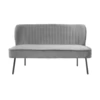 Kanapé 124x121x75,2cm szürke/fa@ Jerteh