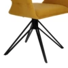 Szék 57,5x60x86cm sárga/fekete@ Bulacan