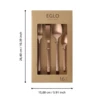 Evőeszköz készl 16 rész rosegold@ Beloha