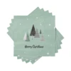 Szalvéta Merry Christmas fák 20db@