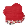 Szalvéta karácsonyi piros 20db @