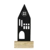 Ház 21,5cm fekete/natúr@
