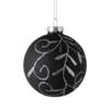 Karácsonyfagömb O8cm fekete @